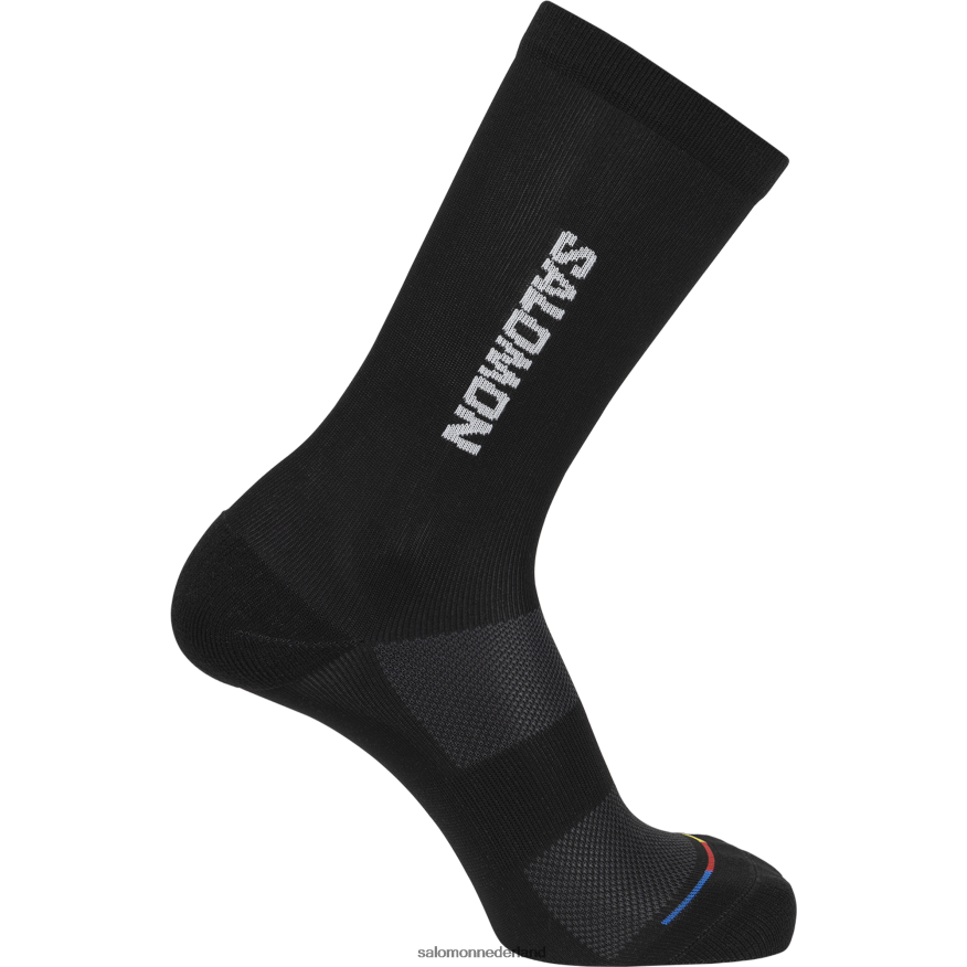 herensokken - 365 bemanning zwart wit NTFJN6461 Salomon