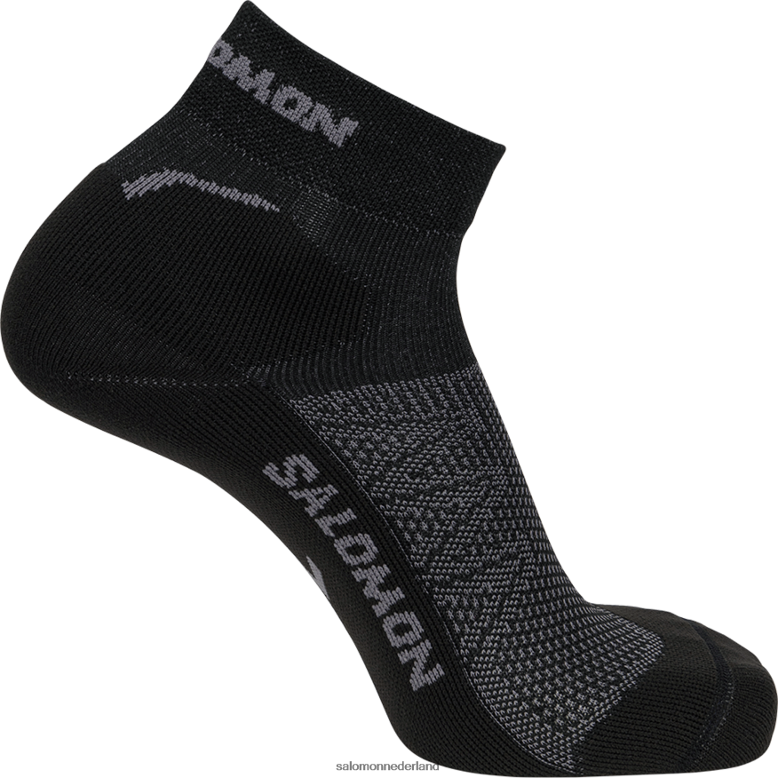 herensokken - speedcross enkel diepzwart/magneet NTFJN6462 Salomon