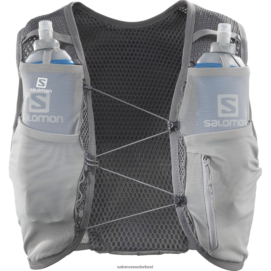 hardloopvest voor heren inclusief flacons - actieve huid 8 smeedijzer/sedona salie NTFJN6323 Salomon