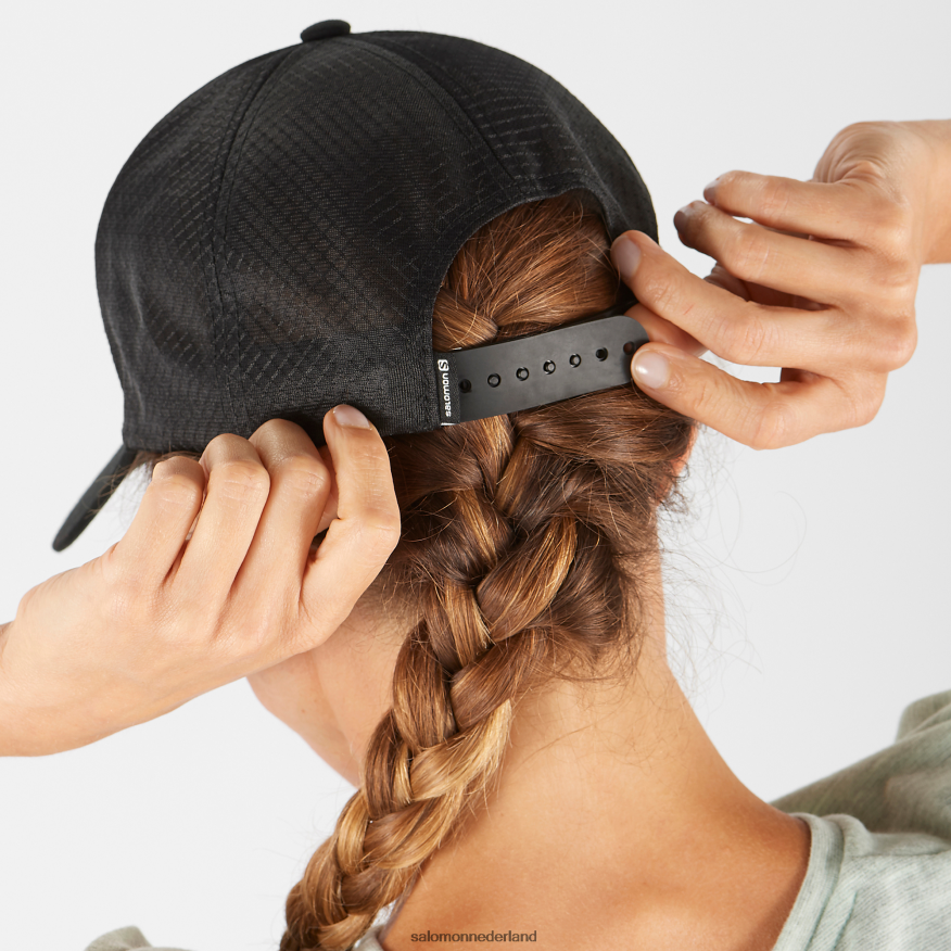 gebogen herenpet - trucker zwart NTFJN6438 Salomon