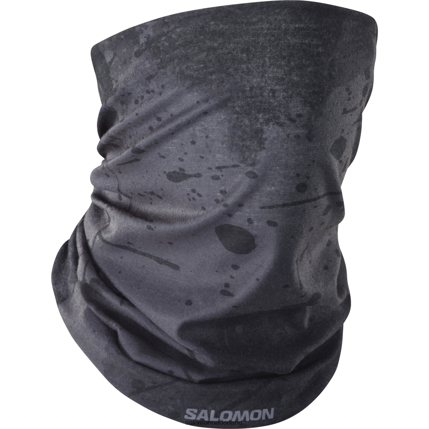 heren nekwarmer - kruis diepzwart/ao/periscoop NTFJN6449 Salomon