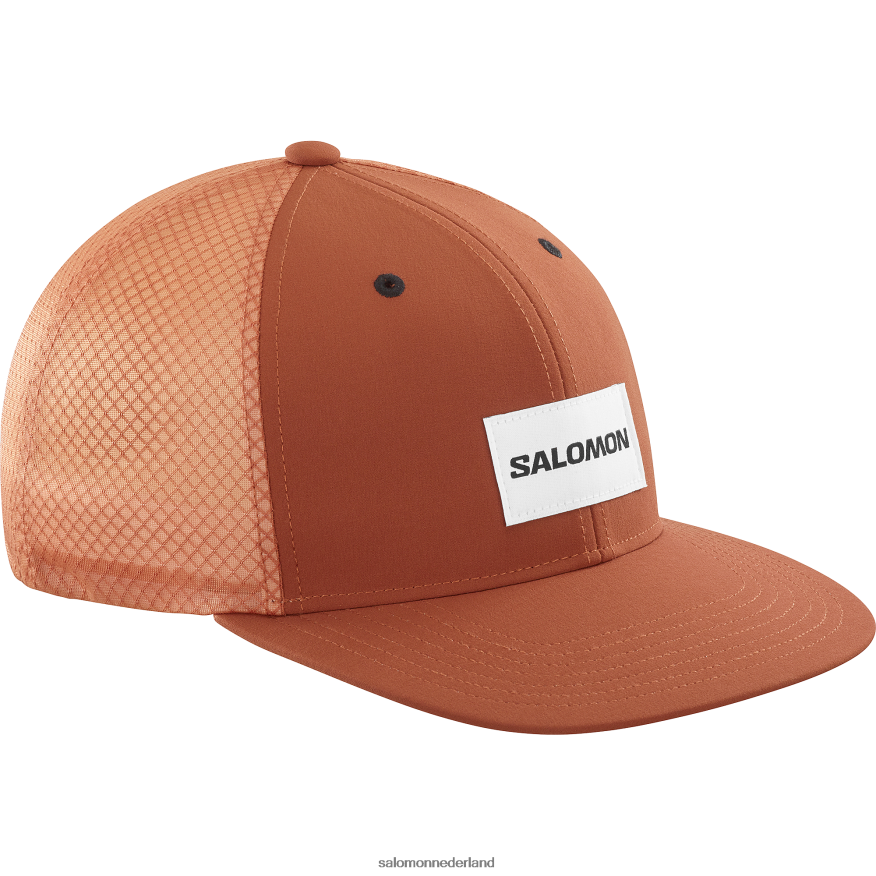 heren platte pet - trucker verbrande henna NTFJN6420 Salomon