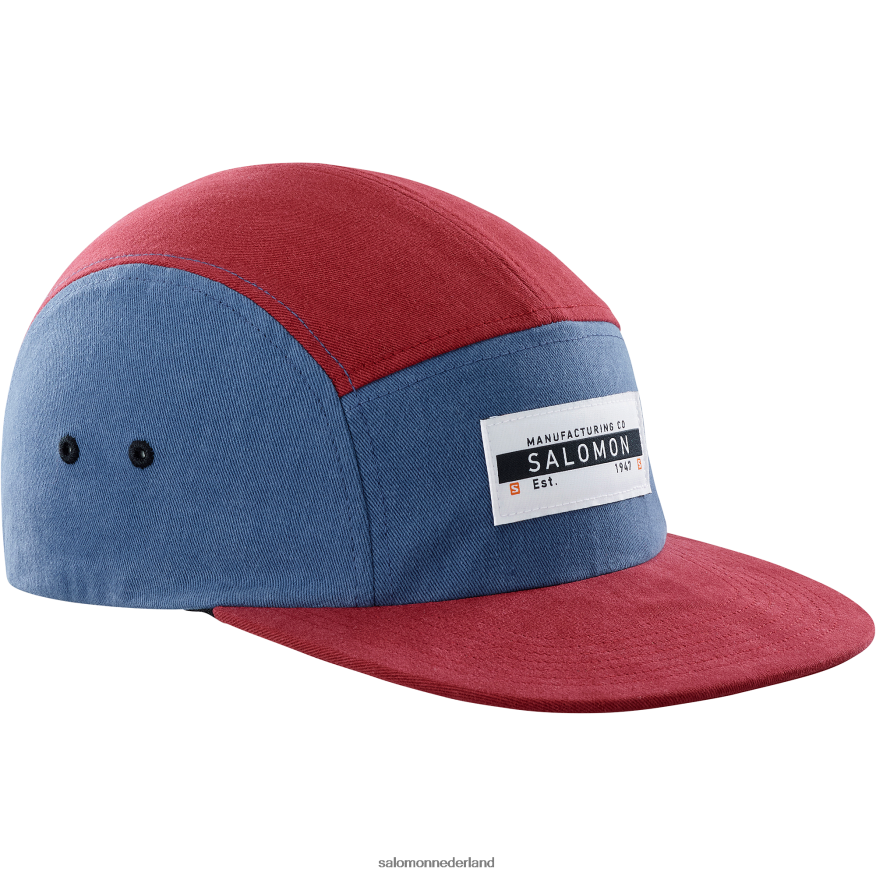 herenpet - vijf panelen cabernet/donker denim NTFJN6453 Salomon