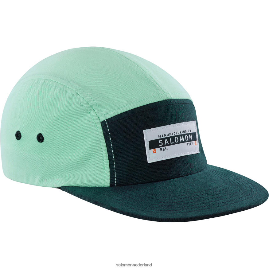 herenpet - vijf panelen strandglas/zwart NTFJN6451 Salomon