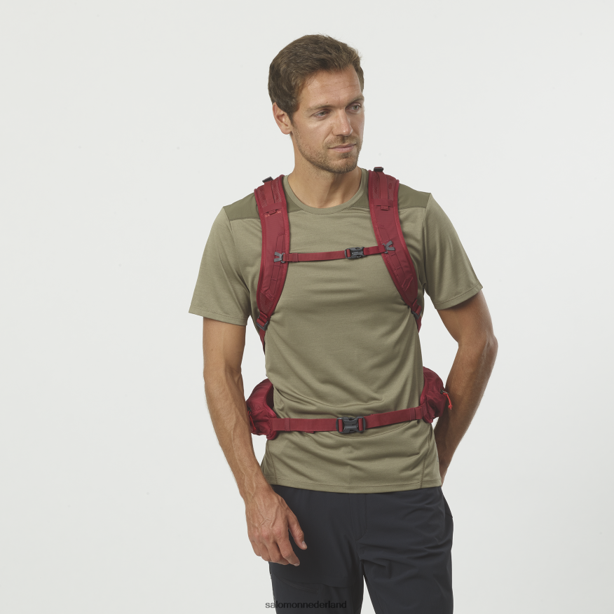 herentas voor dagelijks gebruik - pionier 30 aura oranje/fietsrood NTFJN6366 Salomon