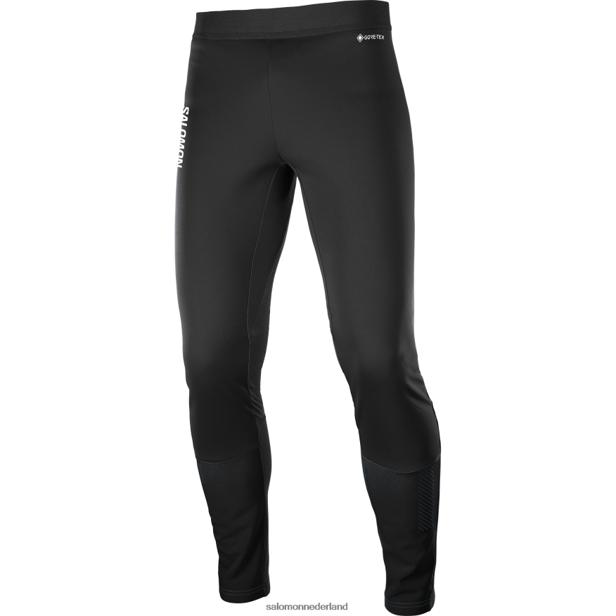 herenpanty - gore-tex infinium windstopper diep zwart NTFJN6255 Salomon