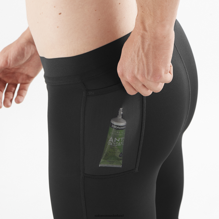 herenpanty - kruis 9 diep zwart NTFJN6254 Salomon