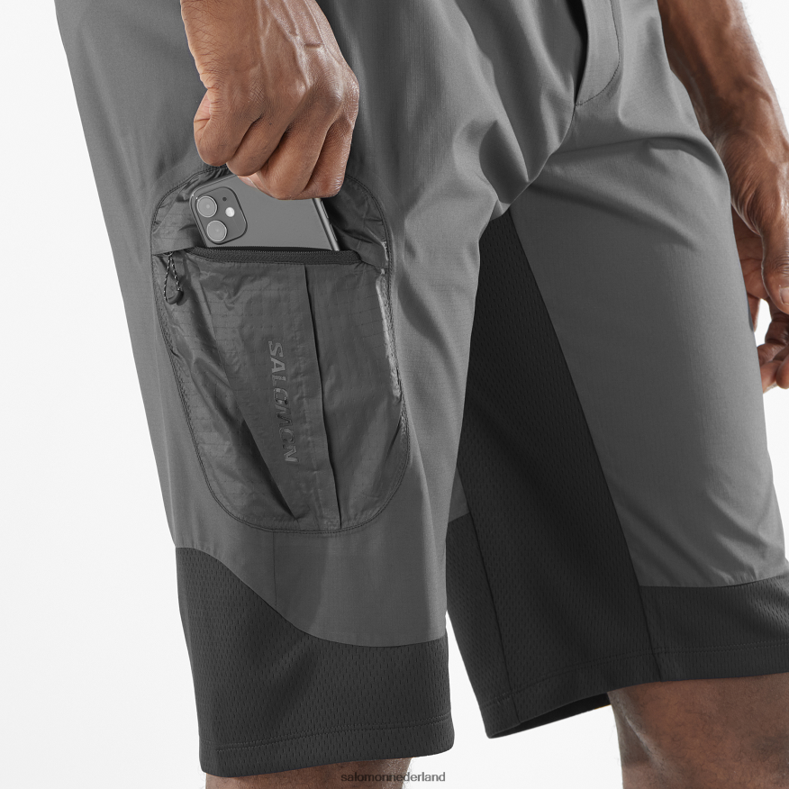 herenshorts - equipe diep zwart NTFJN6260 Salomon