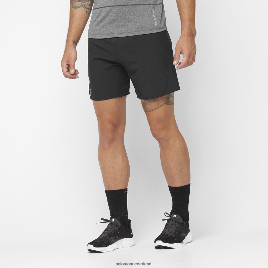 herenshorts - kruis 7 diep zwart NTFJN6266 Salomon