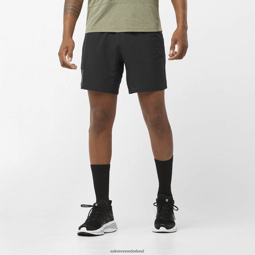 herenshorts - kruis 7 diep zwart NTFJN6295 Salomon
