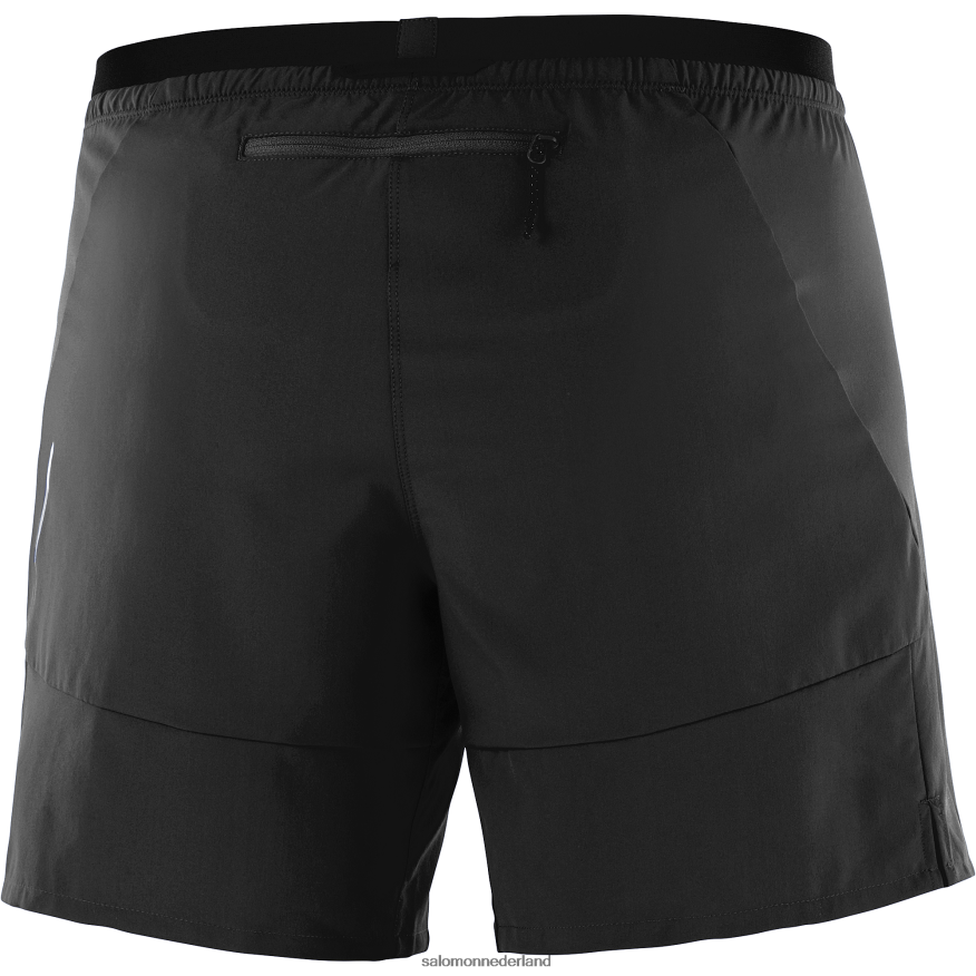 herenshorts - kruis 7 diep zwart NTFJN6295 Salomon
