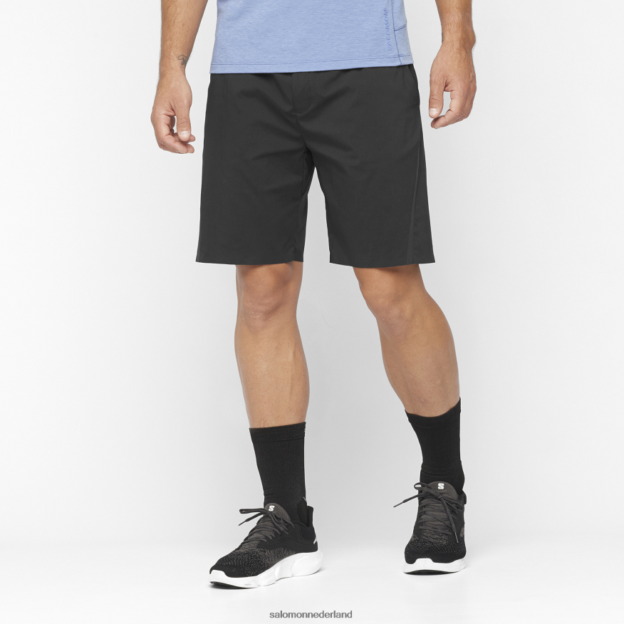 herenshorts - runlife diep zwart NTFJN6261 Salomon