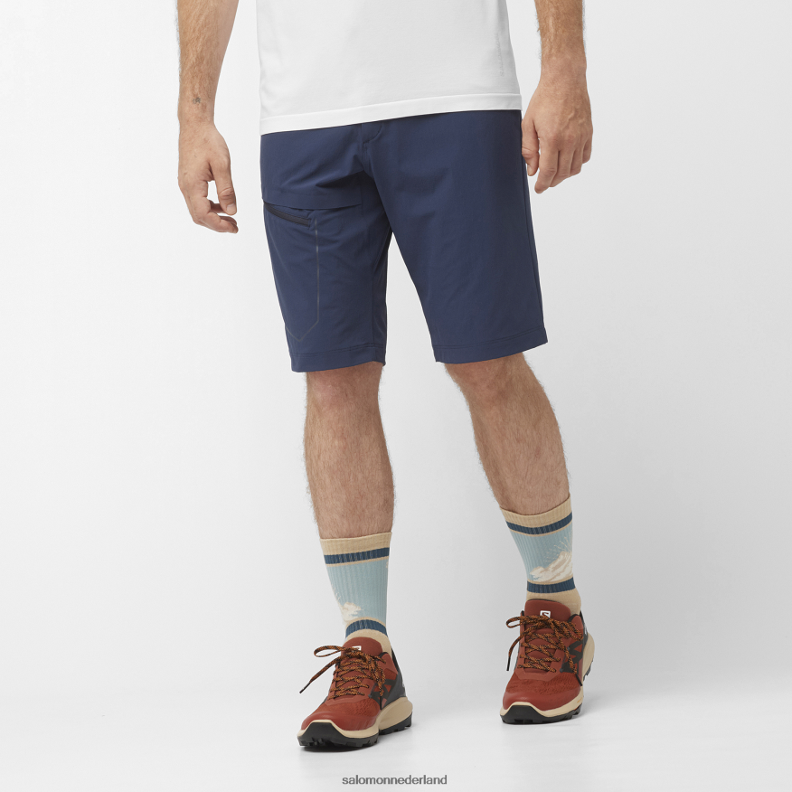 herenshorts - wayfarer marineblauwe iris NTFJN6297 Salomon
