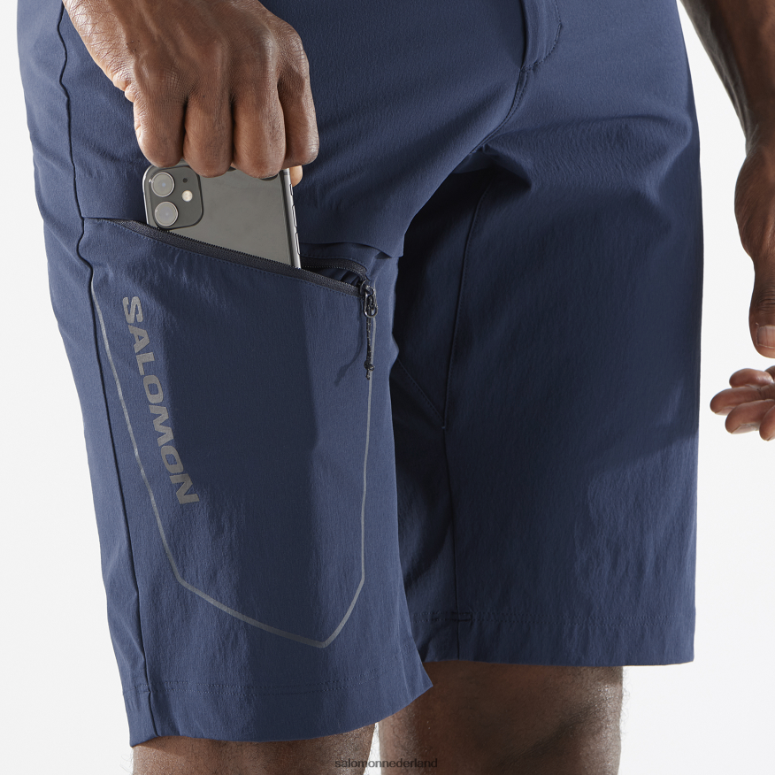 herenshorts - wayfarer marineblauwe iris NTFJN6297 Salomon