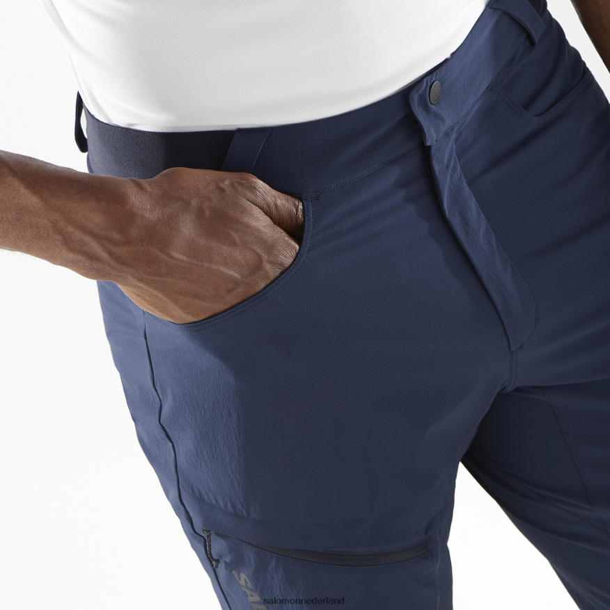 herenshorts - wayfarer marineblauwe iris NTFJN6297 Salomon