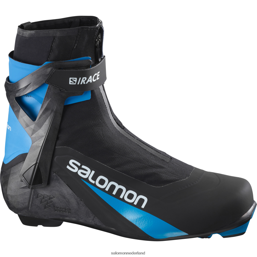 nordic skatelaarzen voor heren - s/race carbon skate el zwart/procesblauw NTFJN6702 Salomon