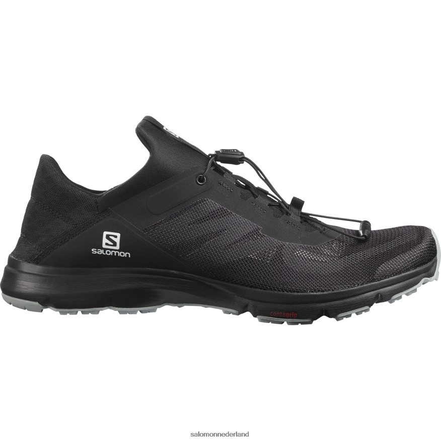 herensandalen - amphib bold 2 zwart/steengroeve NTFJN61082 Salomon