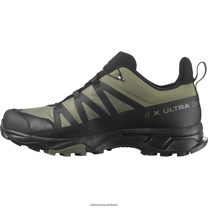heren wandelschoenen - x ultra 4 gore-tex diep korstmosgroen/zwart/olijf nacht NTFJN616 Salomon
