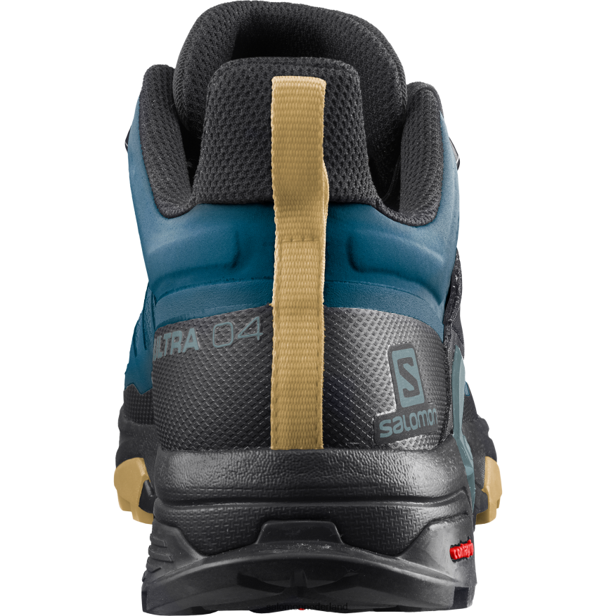heren wandelschoenen - x ultra 4 gore-tex legioenblauw/zwart/herfstblad NTFJN617 Salomon