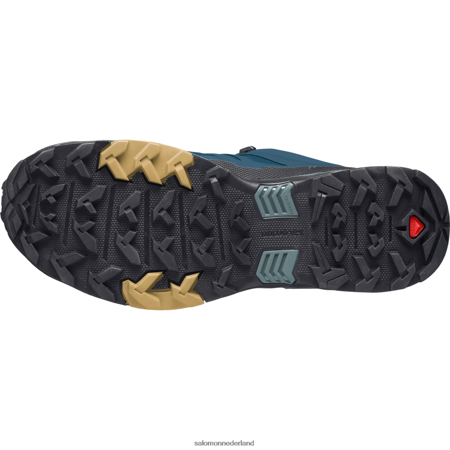 heren wandelschoenen - x ultra 4 gore-tex legioenblauw/zwart/herfstblad NTFJN617 Salomon