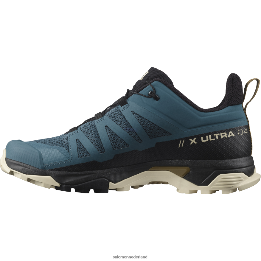 heren wandelschoenen - x ultra 4 wilde eend blauw/gebleekt zand/bronsbruin NTFJN625 Salomon