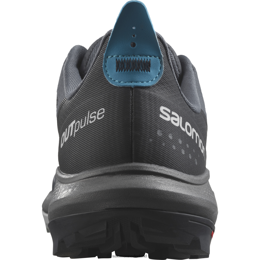 herenwandelschoenen - outpulse ebbenhout/zwart/algiersblauw NTFJN630 Salomon