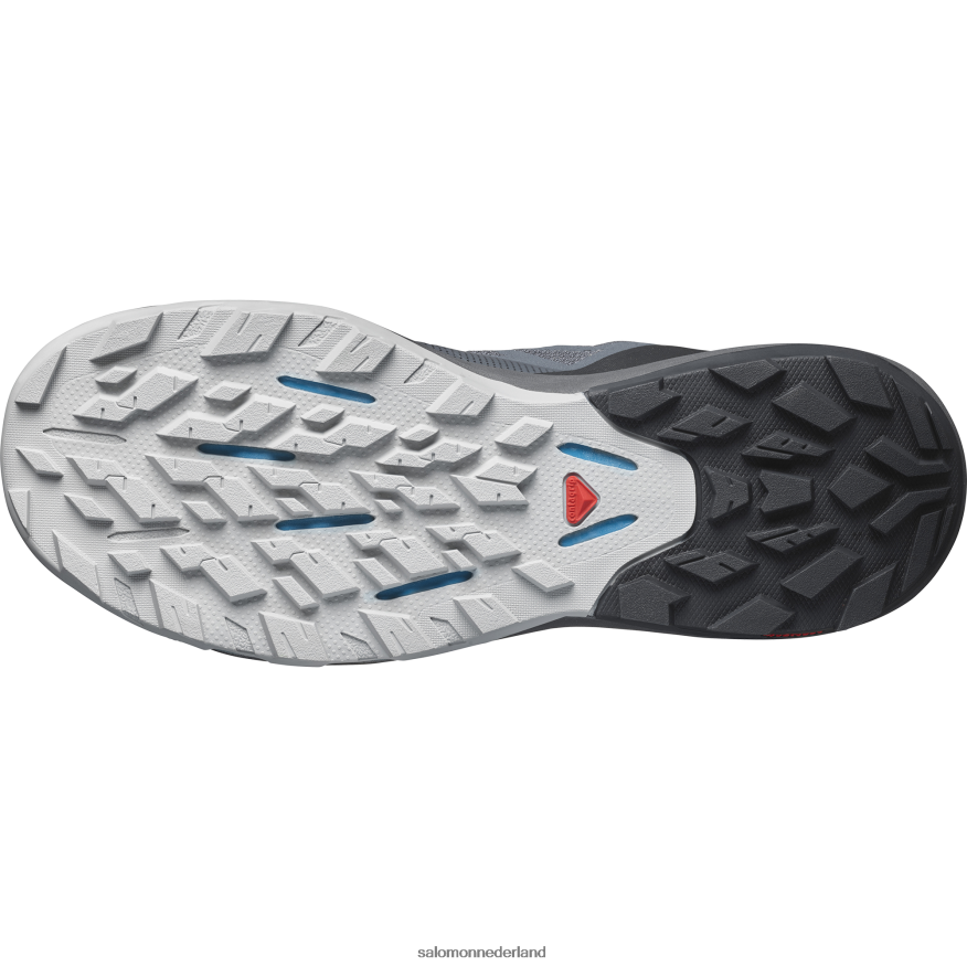 herenwandelschoenen - outpulse ebbenhout/zwart/algiersblauw NTFJN630 Salomon