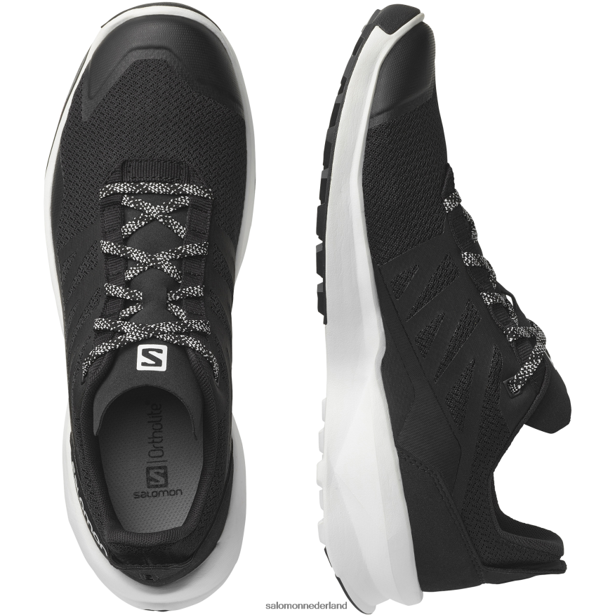 herenwandelschoenen - patrouille zwart wit NTFJN647 Salomon