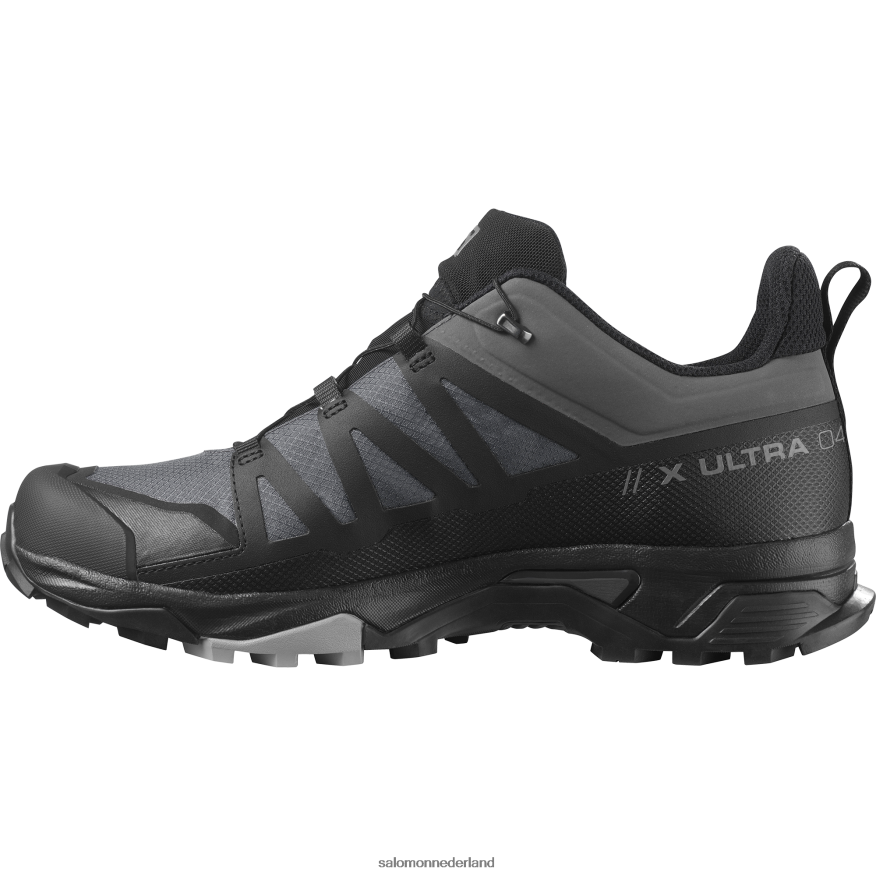 herenwandelschoenen - x ultra 4 brede gore-tex magneet/zwart/monument NTFJN641 Salomon