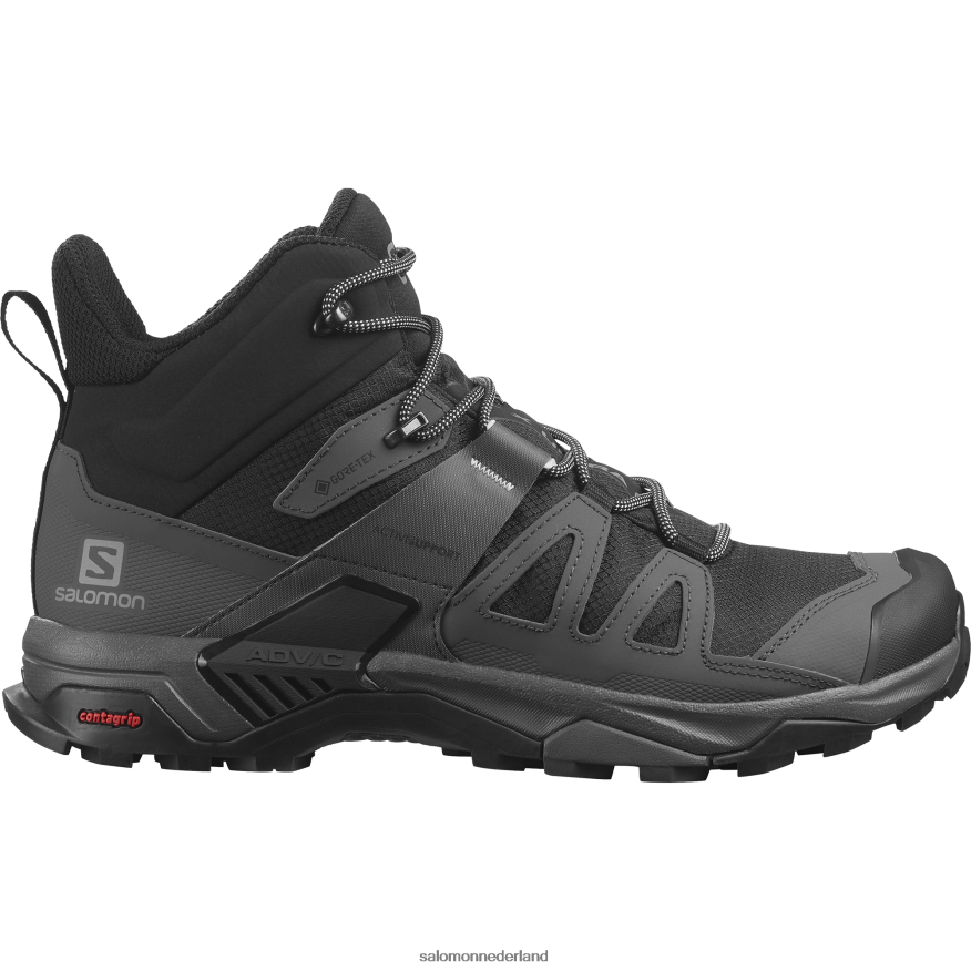 herenwandelschoenen - x ultra 4 mid gore-tex zwart/magneet/parelblauw NTFJN68 Salomon