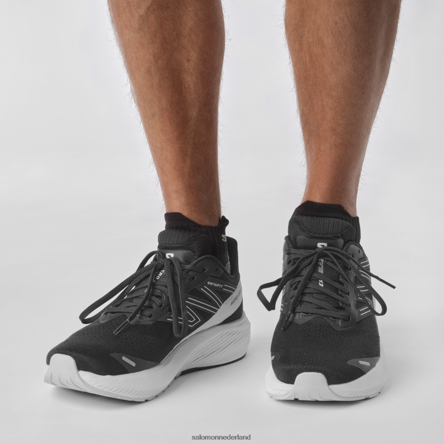 hardloopschoenen voor heren - aero blaze zwart/wit/maansteen NTFJN61067 Salomon