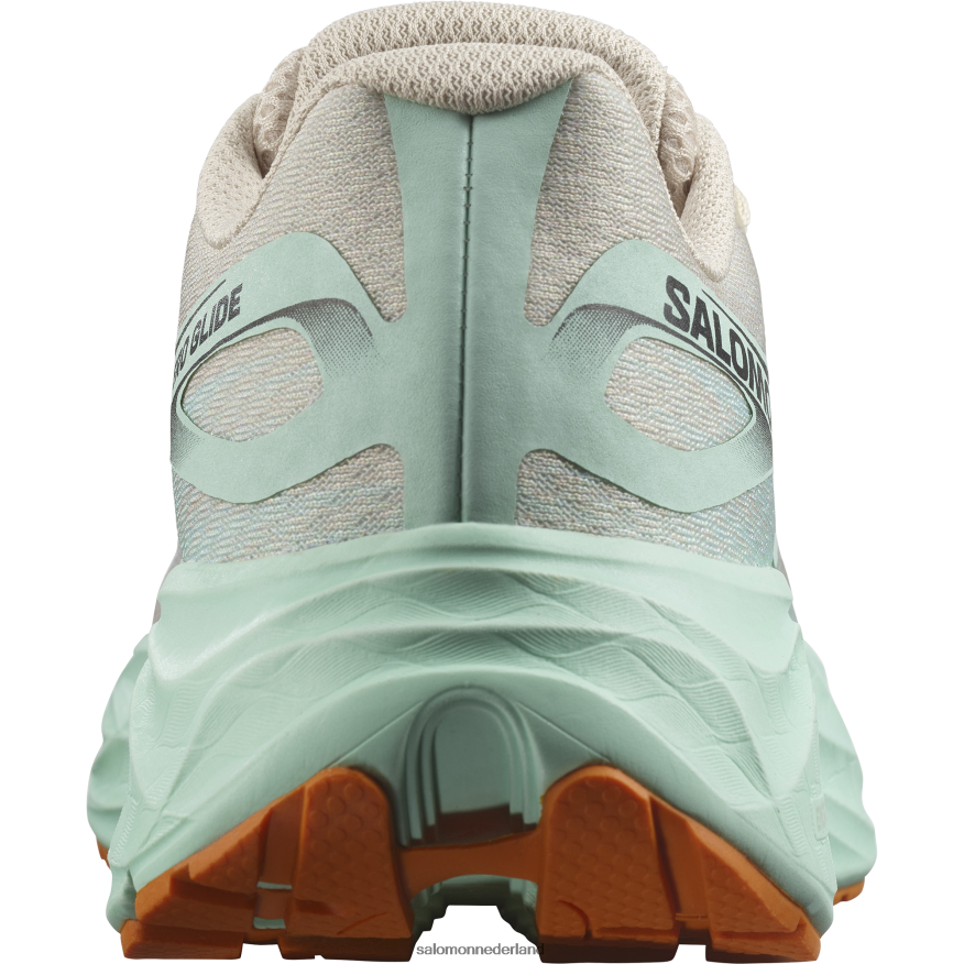 hardloopschoenen voor heren - aero glide gebleekt zand/yucca/oranje peper NTFJN61066 Salomon