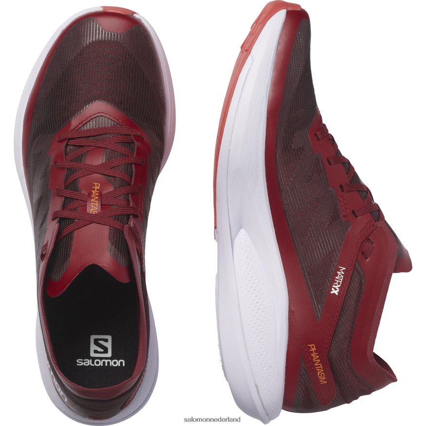 hardloopschoenen voor heren - fantasie fietsen rood/paars gemêleerd/levendig oranje NTFJN61072 Salomon