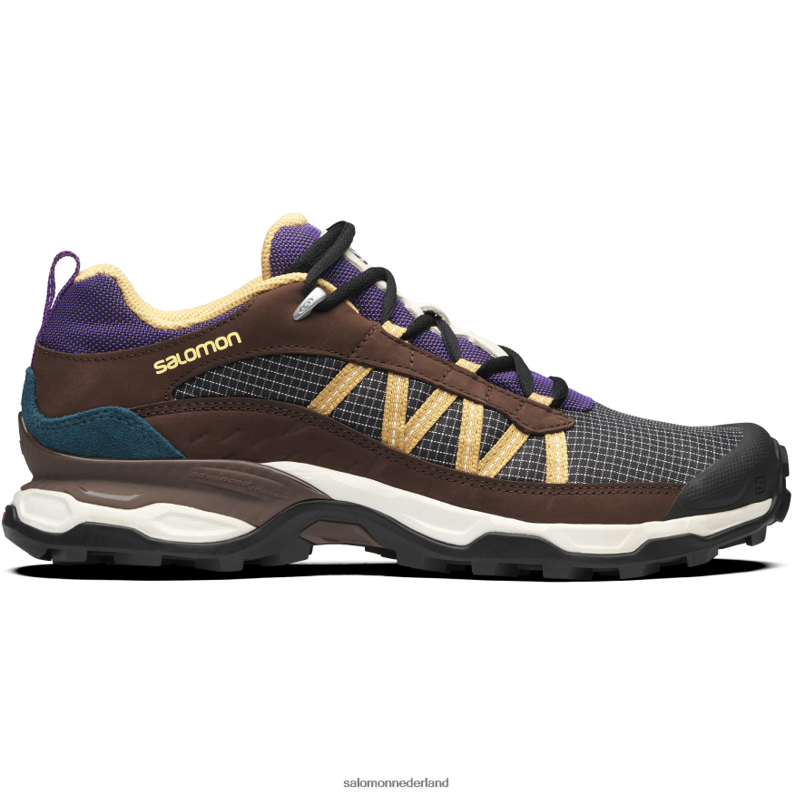 sportschoenen voor heren - shelter laag leer vanille-ijs/chocoladefondant/herfstblad NTFJN6174 Salomon