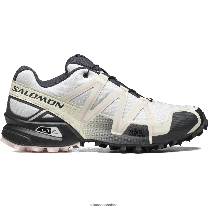 sportschoenen voor heren - speedcross 3 wit/ebbenhout/wiegroze NTFJN6181 Salomon