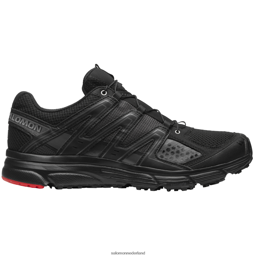 sportschoenen voor heren - x-mission 3 zwart/zilver metallic x/racing rood NTFJN6203 Salomon