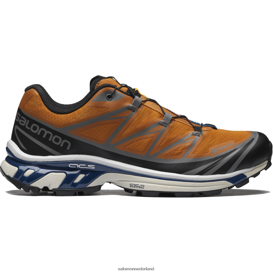 sportschoenen voor heren - xt-6 gore-tex utility marmelade/zwart/marine pioenroos NTFJN6127 Salomon