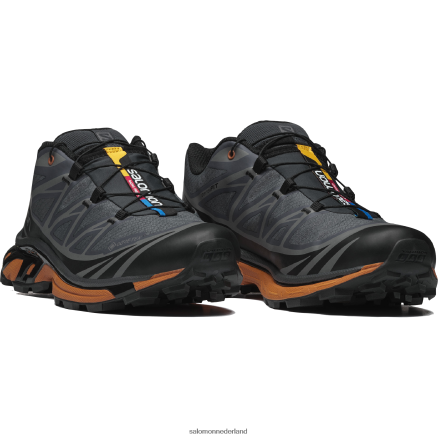 sportschoenen voor heren - xt-6 gore-tex utility zwart/ebbenhout/marmelade NTFJN6126 Salomon
