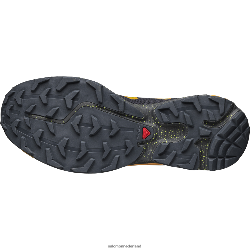 sportschoenen voor heren - xt-rush 2 ebbenhout/vlammend oranje/helder limoengroen NTFJN6107 Salomon