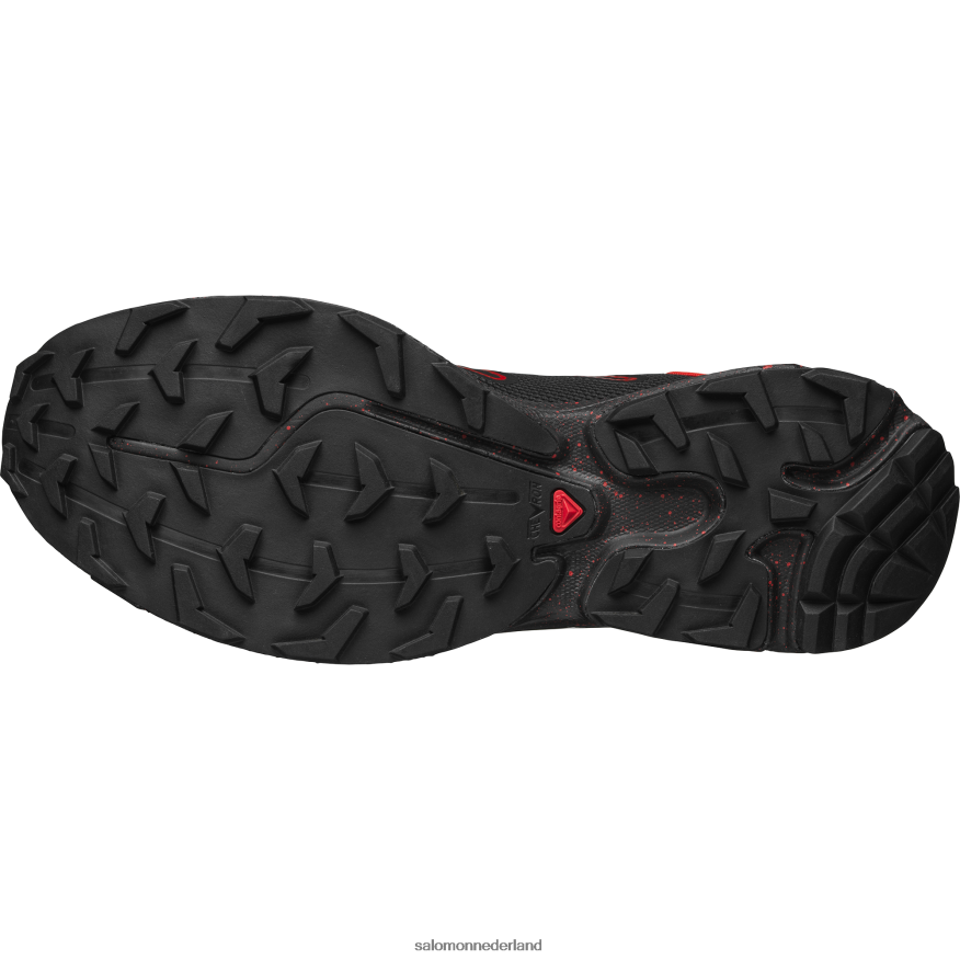 sportschoenen voor heren - xt-rush 2 zwart/magneet/vurig rood NTFJN6106 Salomon