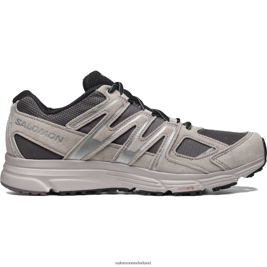 sportstijl herenschoenen - x-mission 4 suède pruimkatje/as van rozen/ftw zilver NTFJN6168 Salomon