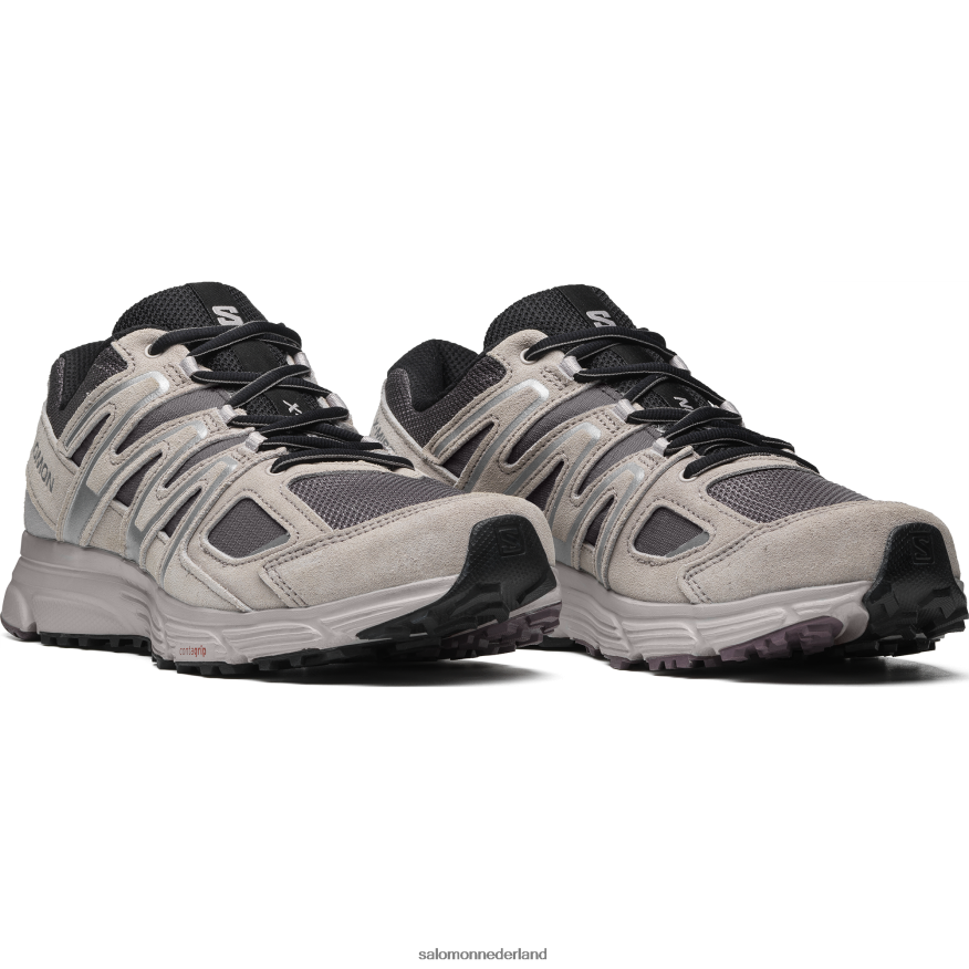 sportstijl herenschoenen - x-mission 4 suède pruimkatje/as van rozen/ftw zilver NTFJN6168 Salomon