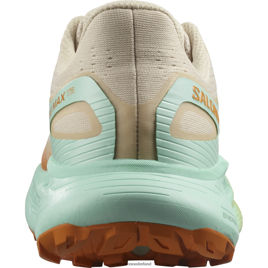 trailrunningschoenen voor heren - glide max tr gebleekt zand/yucca/oranje peper NTFJN61446 Salomon