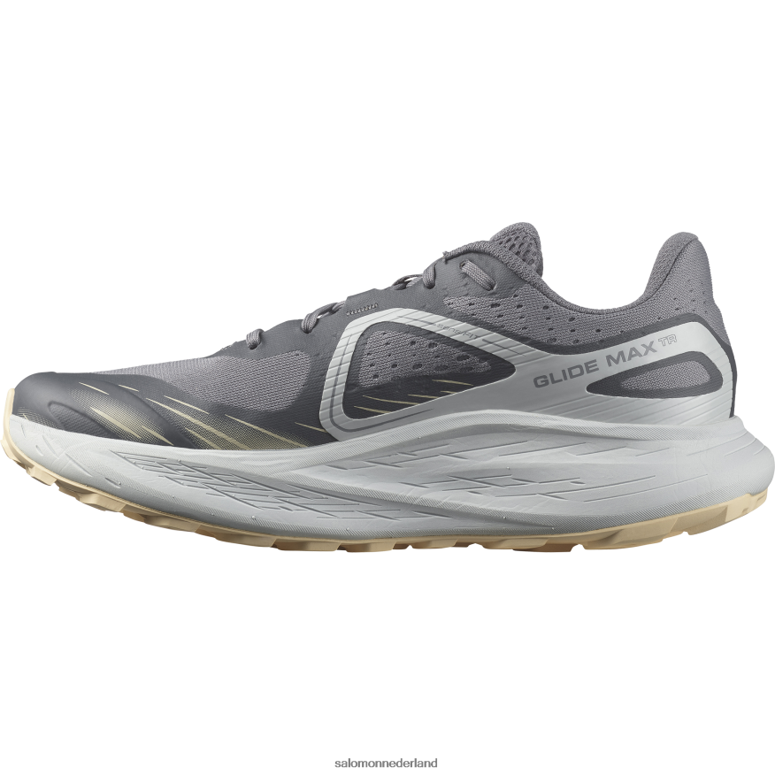 trailrunningschoenen voor heren - glide max tr rustige schaduw/parelblauw/gebleekt zand NTFJN61449 Salomon