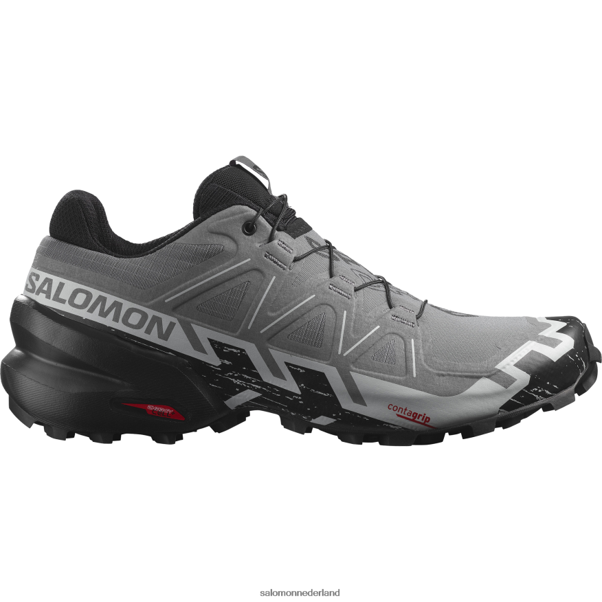 trailrunningschoenen voor heren - speedcross 6 rustige tint/zwart/parelblauw NTFJN61453 Salomon