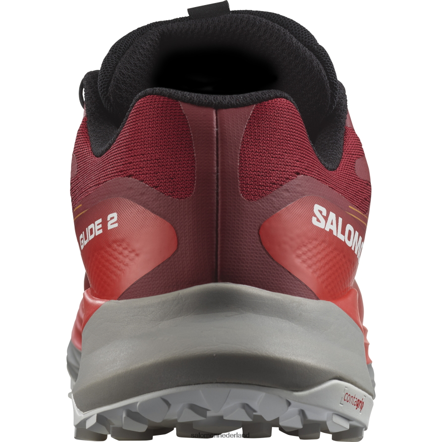 trailrunningschoenen voor heren - ultra glide 2 gore-tex fietsen rood/vorstgrijs/kurkuma NTFJN61442 Salomon