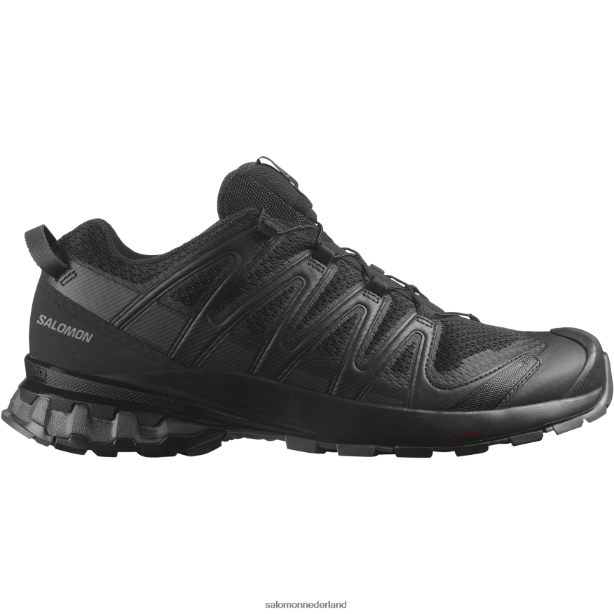 trailrunningschoenen voor heren - xa pro 3d v8 breed zwart/magneet NTFJN61474 Salomon