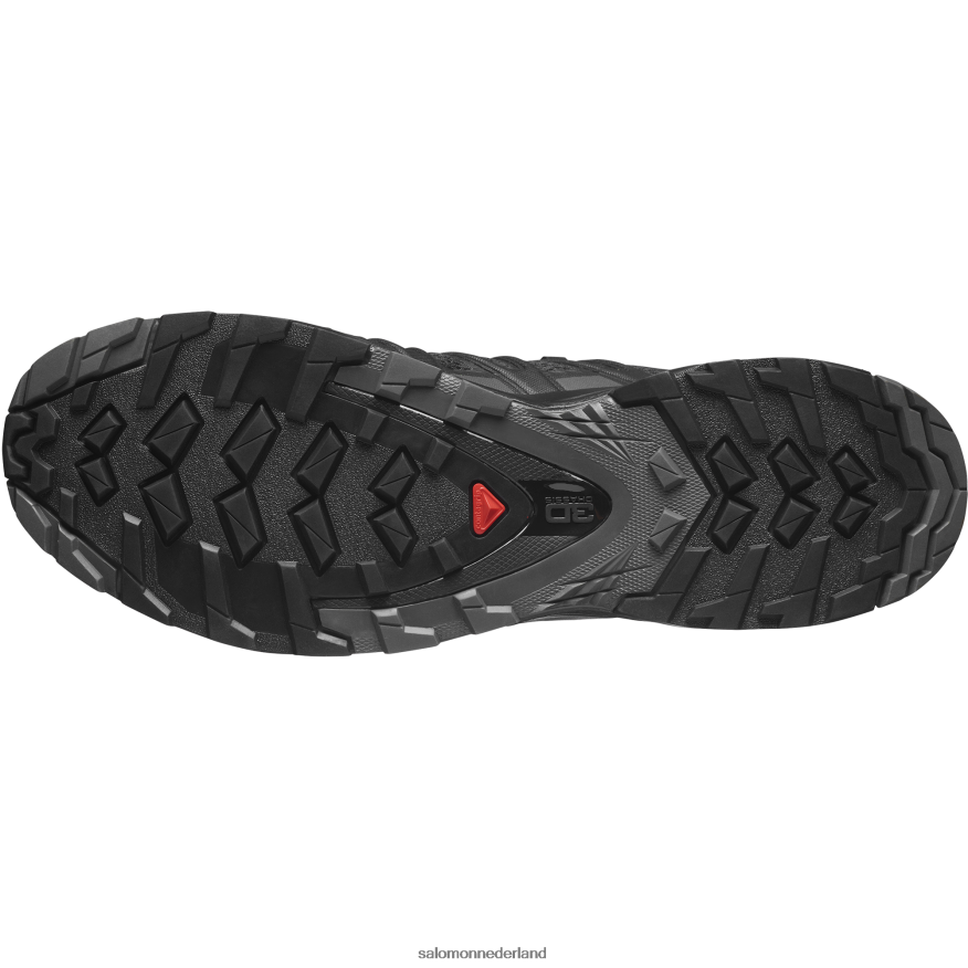trailrunningschoenen voor heren - xa pro 3d v8 breed zwart/magneet NTFJN61474 Salomon