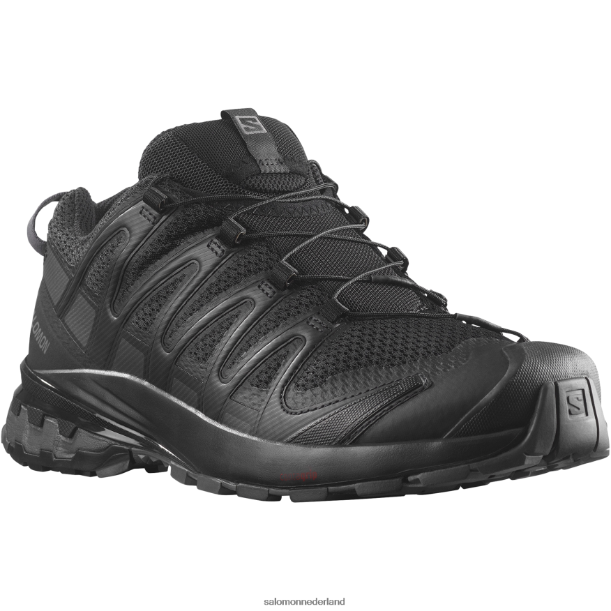 trailrunningschoenen voor heren - xa pro 3d v8 breed zwart/magneet NTFJN61474 Salomon