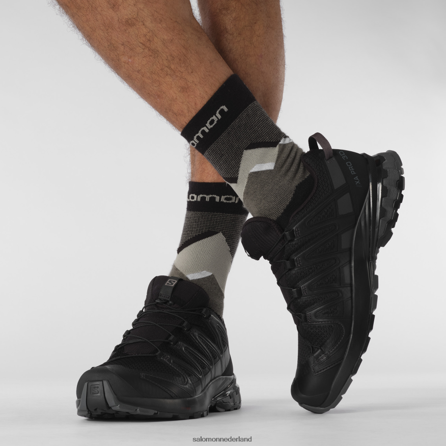 trailrunningschoenen voor heren - xa pro 3d v8 zwart/magneet NTFJN61479 Salomon